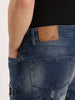 Anti Fit Distressed Denim Jeans | Blue
