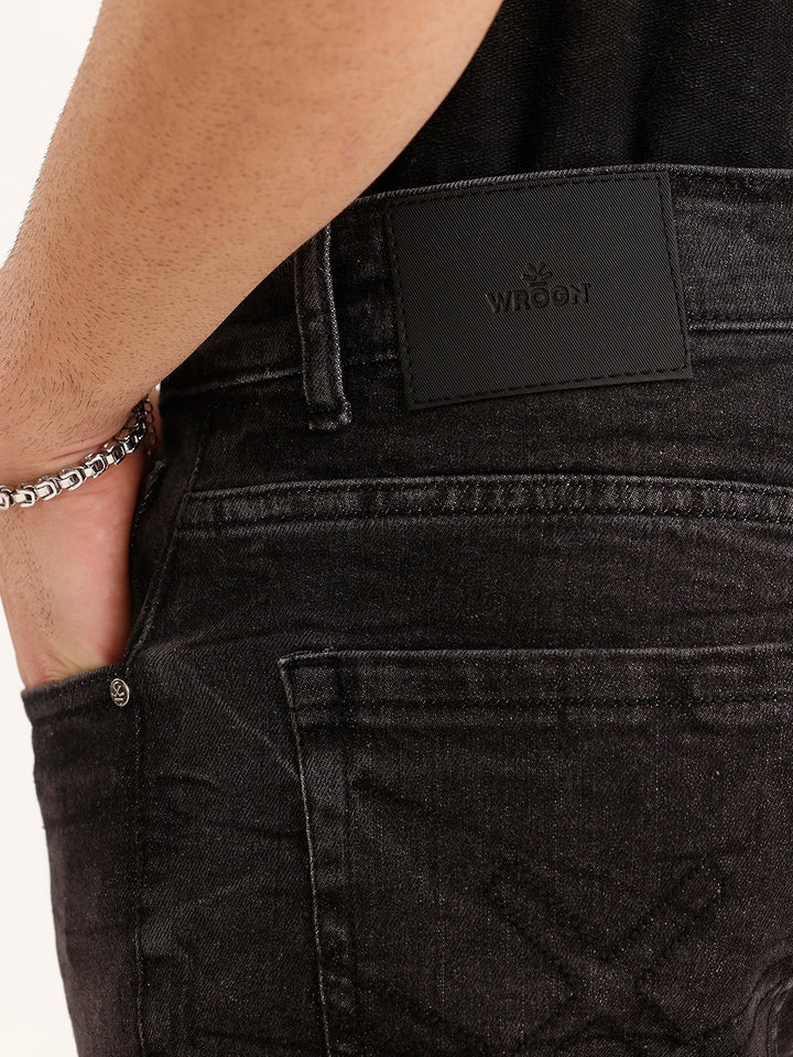 Washed Skinny Crop Denim Jeans | Grey