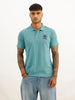 Solid Regular Fit Polo T-Shirt | Green