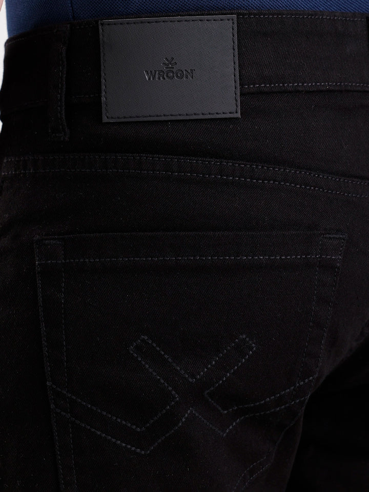 Solid Slim Fit Denim Jeans  | Black