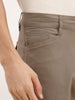 Solid Straight Fit Cargo Trouser | Olive