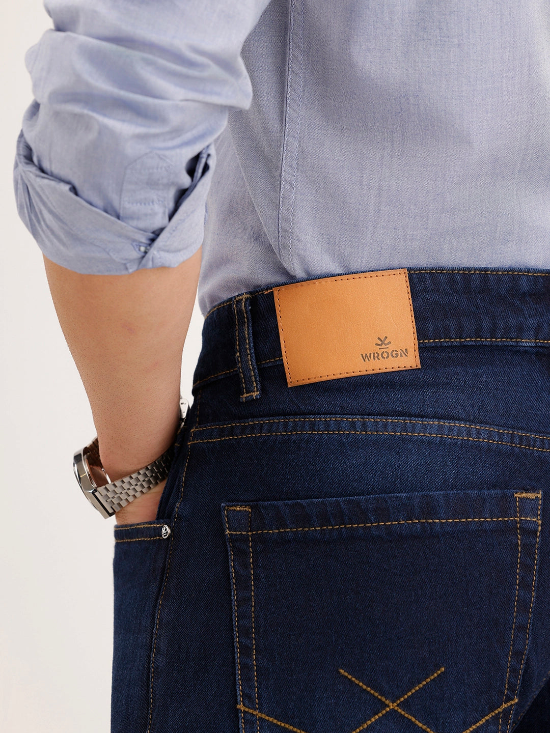 Loose Fit Denim Jeans | Dark Blue