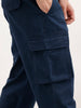 Loose Fit Cargo Trouser  | Blue
