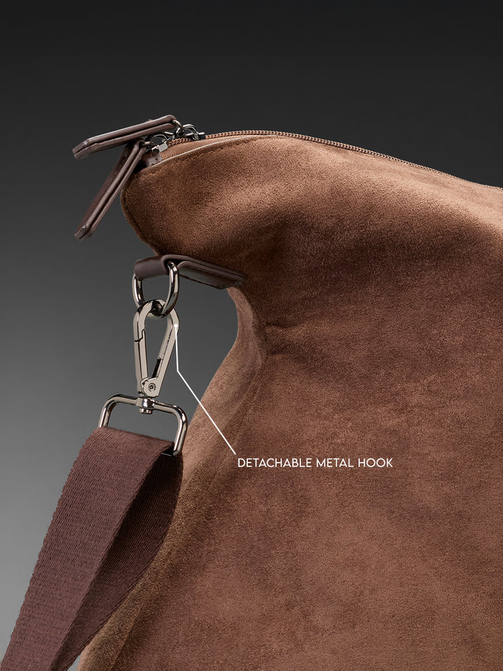 Suede Weekender Duffle | Brown (55L)