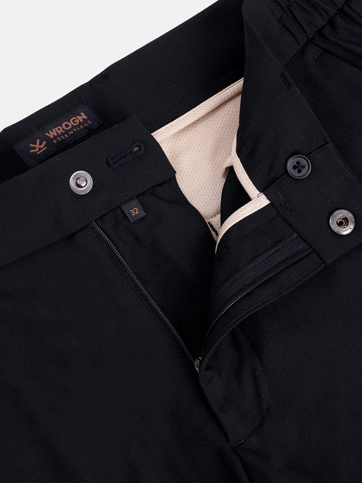 Travelite Straight Fit Trousers | Black
