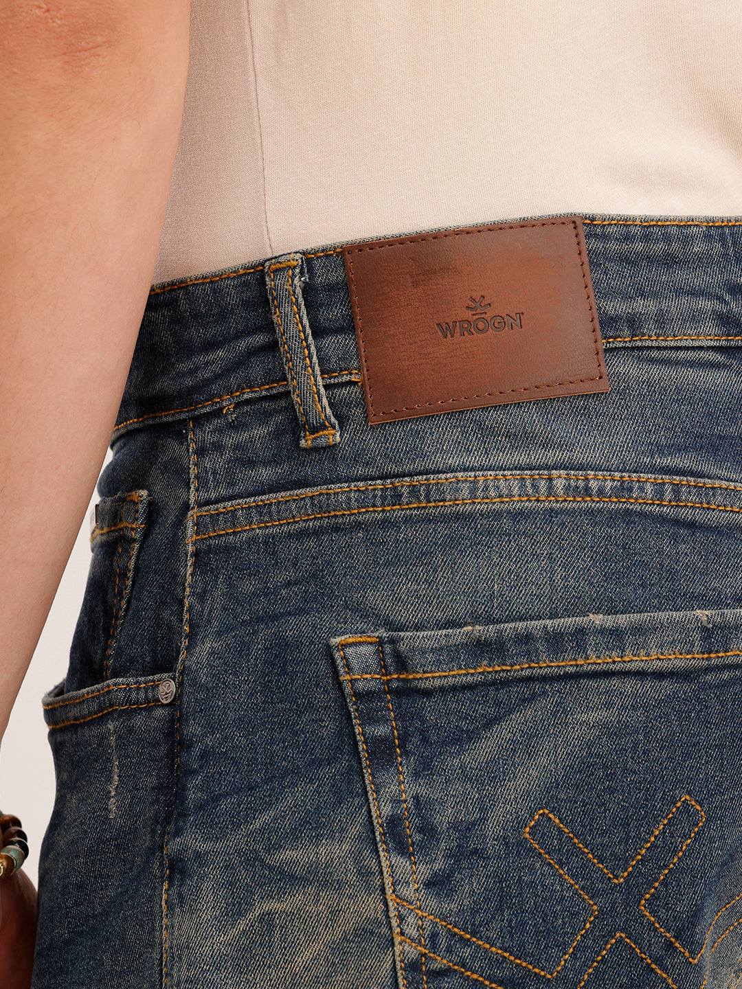 Faded Anti Fit Denim Jeans  | Blue