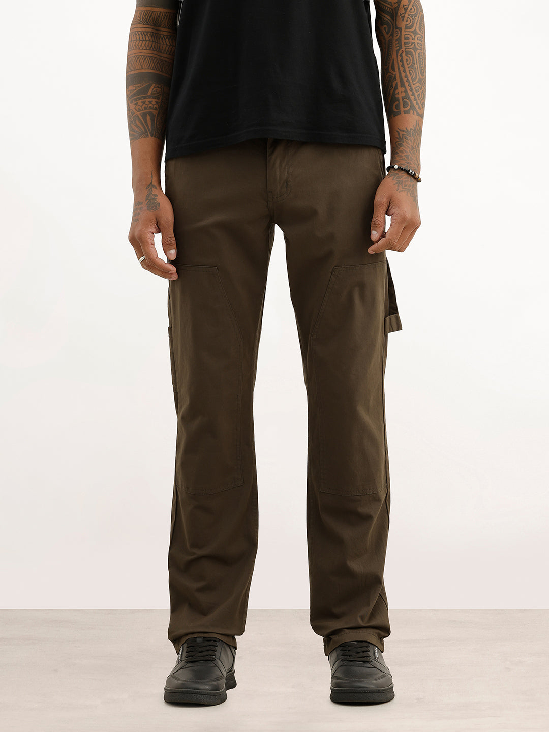 Straight Fit Carpenter Denim | Olive