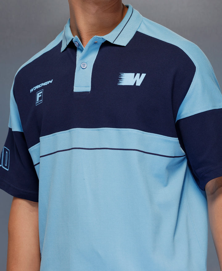 Classic Cut And Sew Polo T-Shirt   |  Blue