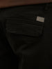 Solid Slim Fit Cargo Jogger | Black