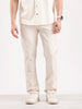 Solid Slim Fit Trouser   |  Cream