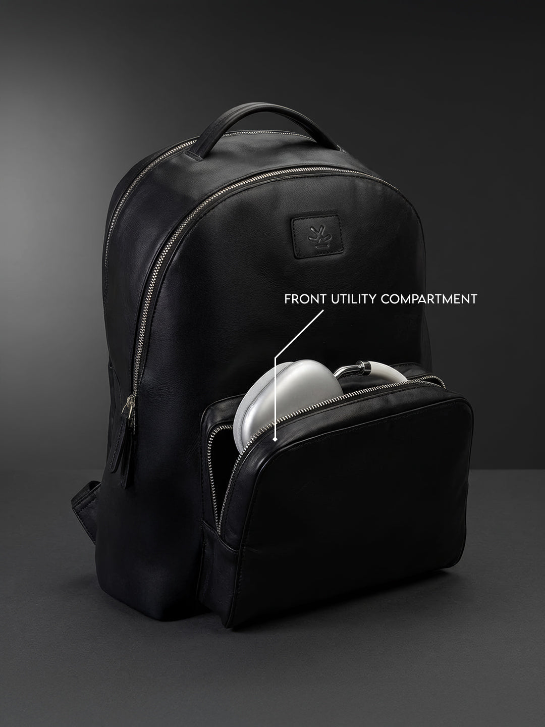 Structured Front Pocket Backpack | Black
