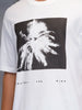 Men's casual graphic print oversize t-shirt  | White