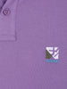Elevated polo tee with Embroidered Detail I Lavender