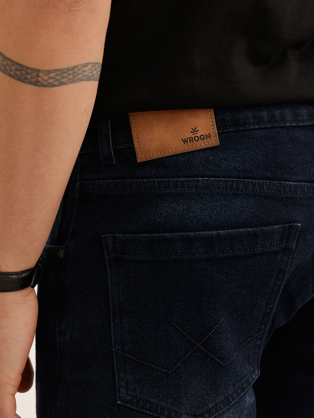 Faded Slim Fit Denim Jeans | Blue