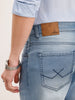 Straight Fit Faded Denim Jeans  | Light Blue