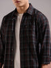 Checked Squares Black Long Sleeve Shirt