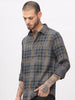 Grey Squares Checked Shirt