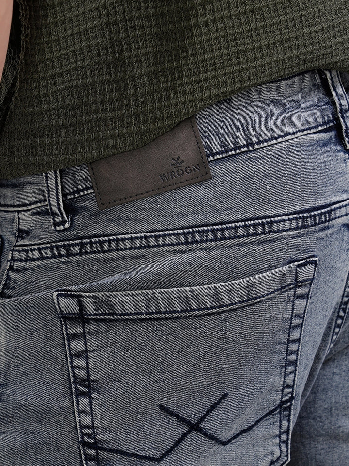 Heavy Fade Straight Fit Jeans | Light Blue