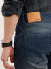 Classic Slim Fit Faded Denim Jeans | Blue