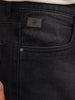 Solid Relaxed Fit Denim Jeans | Black