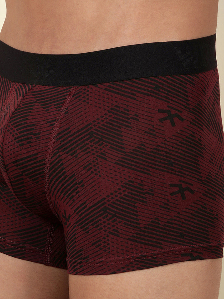 Printed Maroon 1-Pack Trunk