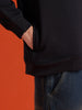 Mystical Graphic Brand Carrier Sweatshirt In Brushed Fleece | Black