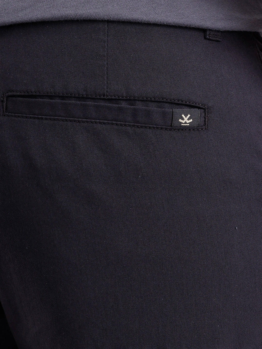 Solid Straight Fit Cargo  | Black