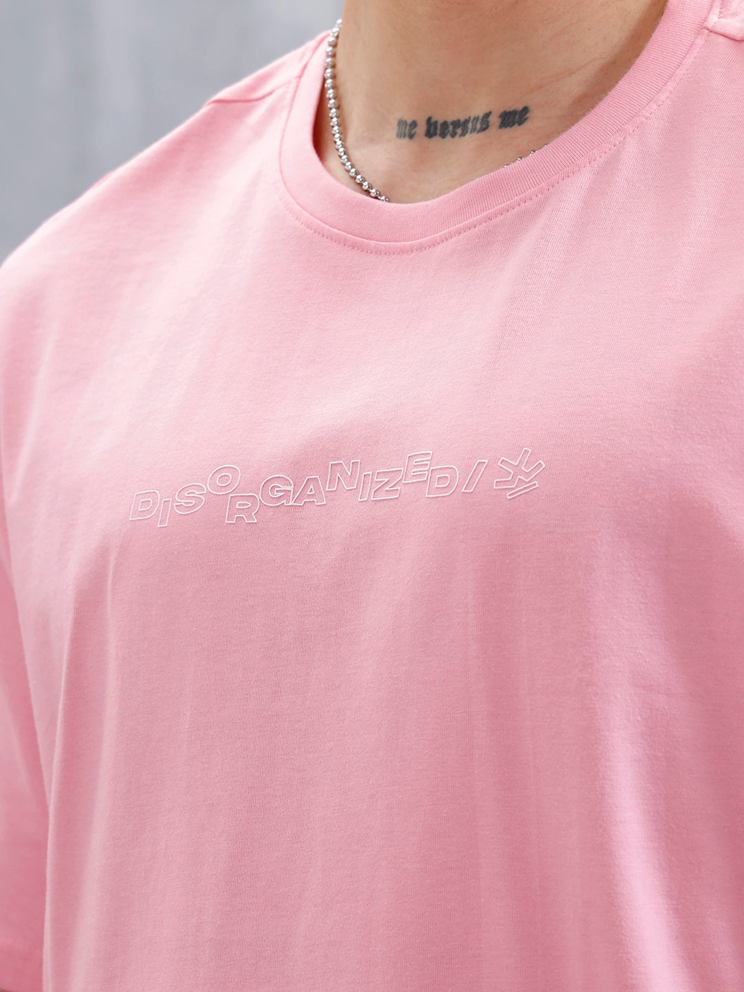 Wrogn Regular Fit Graphic Tee | Pink