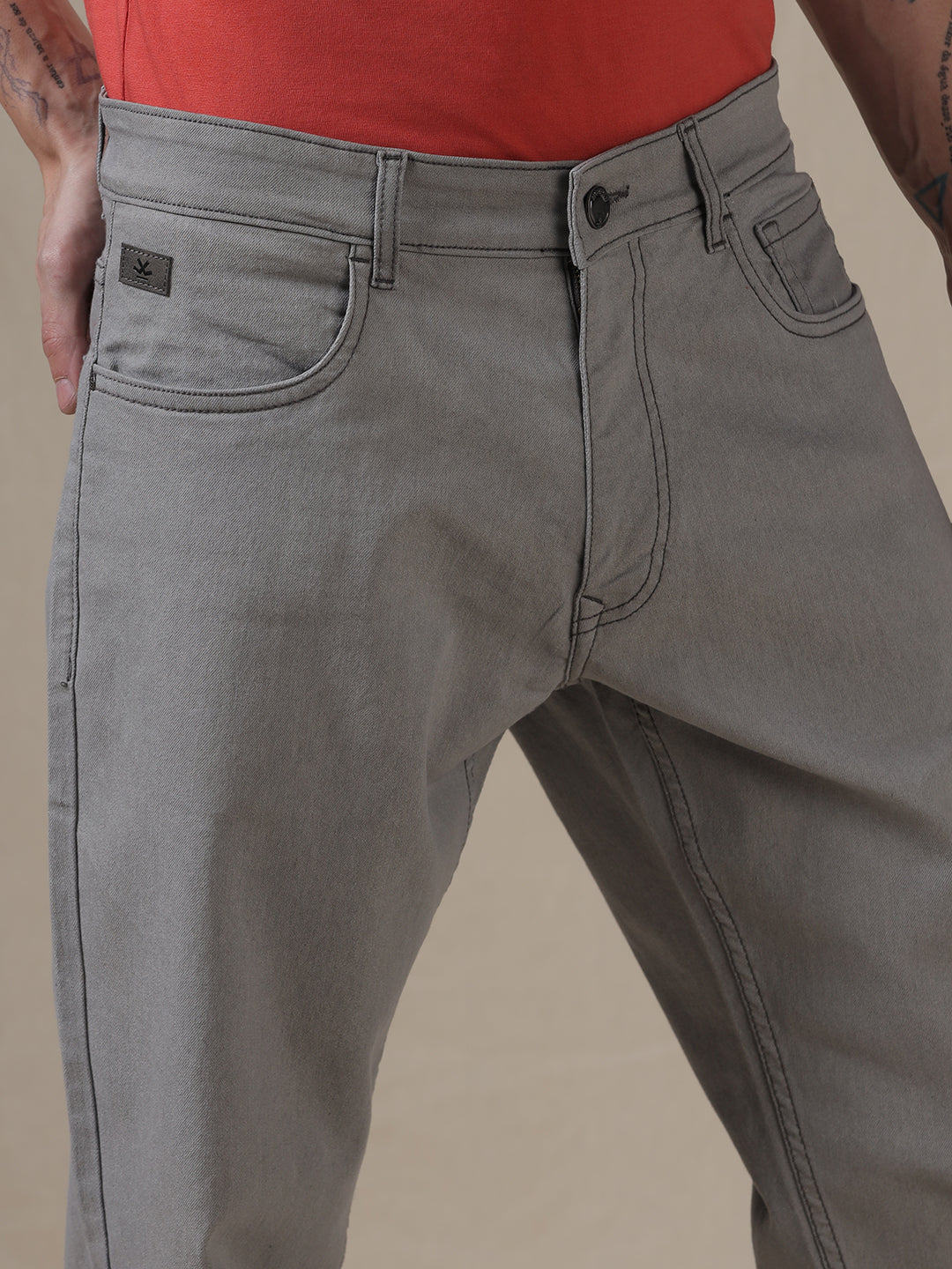 Clean Lines Grey Anti Fit Jeans