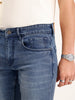 Straight Fit Faded Denim Jeans | Light Blue