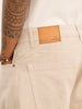 Solid Loose Fit Cargo Trouser | Beige