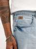 Loose Fit Faded Denim Jeans | Light Blue