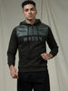 Hooded Zipper Black Sweatshirt