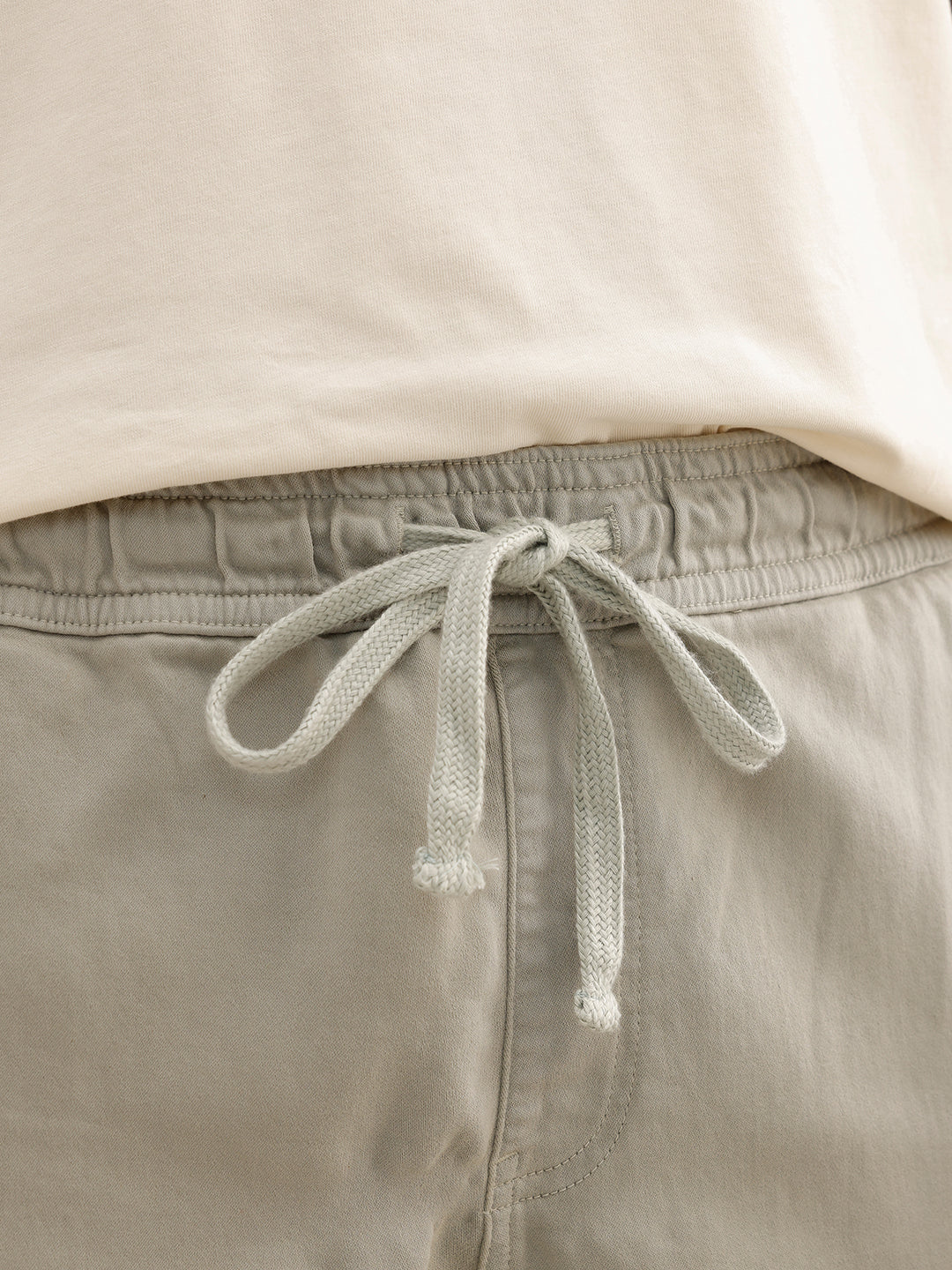 Straight Fit Cargo Joggers | Light Green