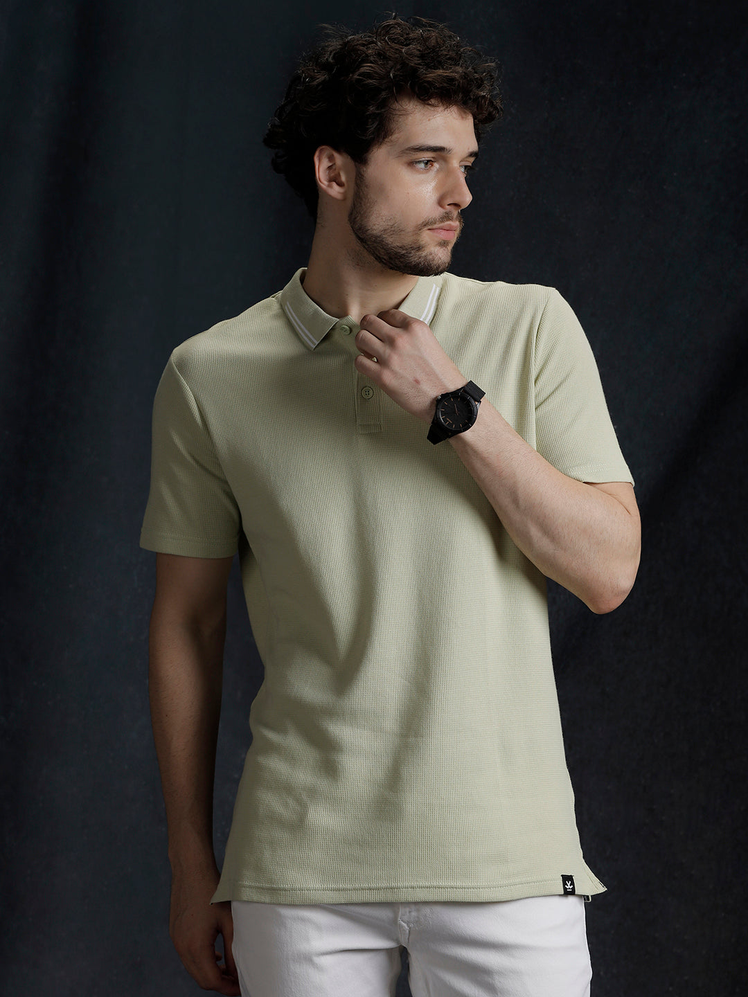 Solid Drip Polo T-Shirt