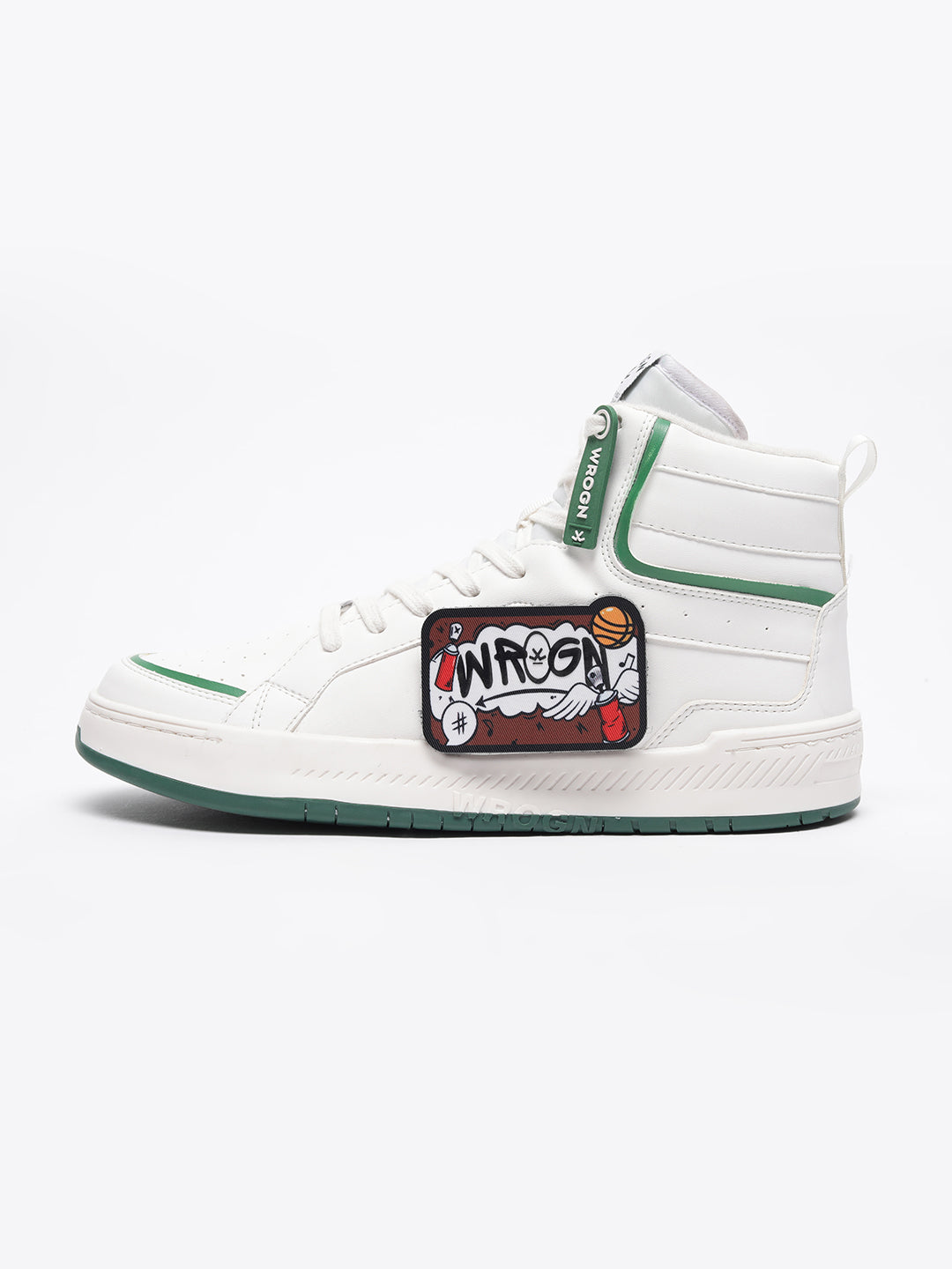 Wrogn Patch White High Top Sneakers