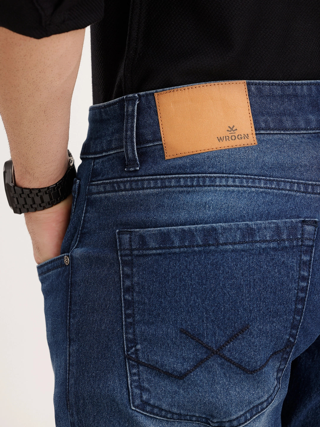 Straight Fit Denim Jeans | Blue