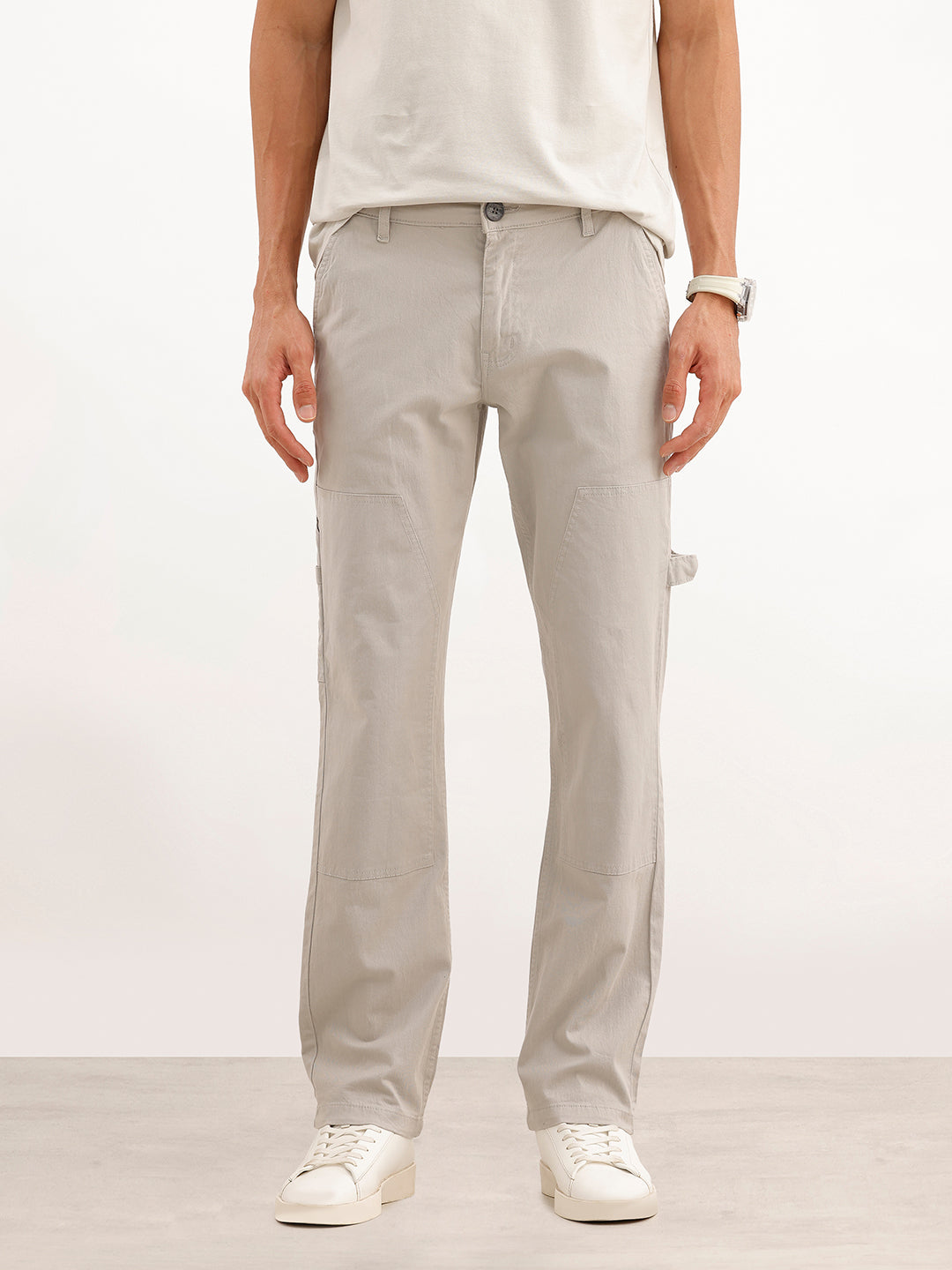 Solid Straight Fit Carpenter Trouser | Grey | WTR0100SR5097W