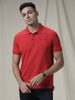 Wrogn Batch Red Polo T-Shirt