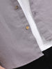 Solid Linen Blend Shirt | Grey