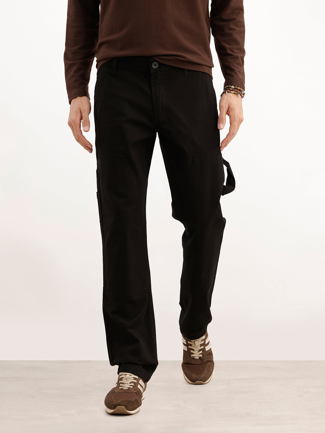 Solid Straight Fit Carpenter Trouser | Black | WTR0100SR5101W