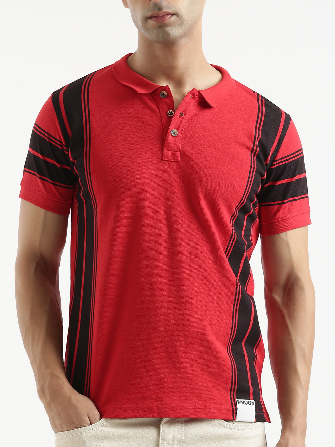 Abstract Lines Polo T-Shirt