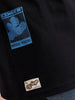 Oversized Placement Printed T-Shirt | Black