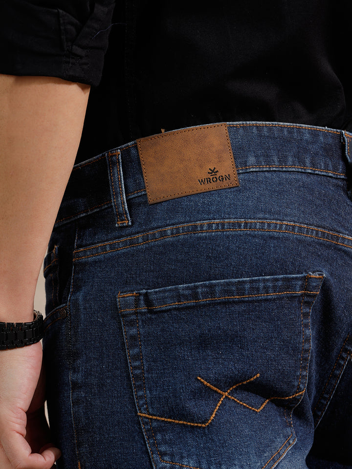 Casual Heavy Fade Slim Fit Jeans | Blue