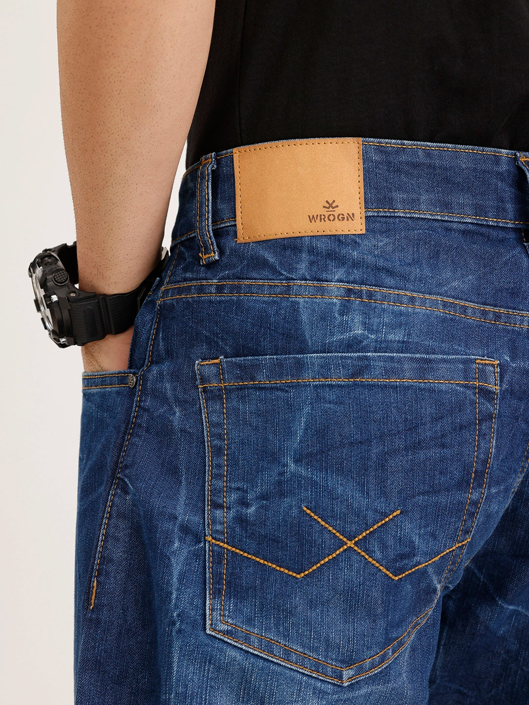 Washed Anti Fit Denim Jeans | Blue