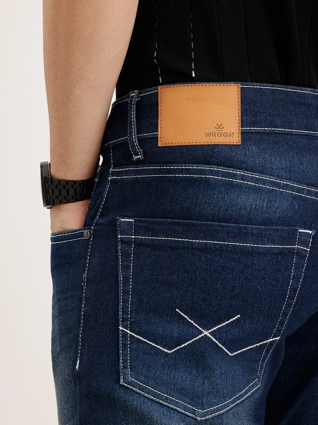 Faded Slim Fit Denim Jeans | Blue