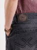 Washed Loose Fit Cargo Denim   |  Grey