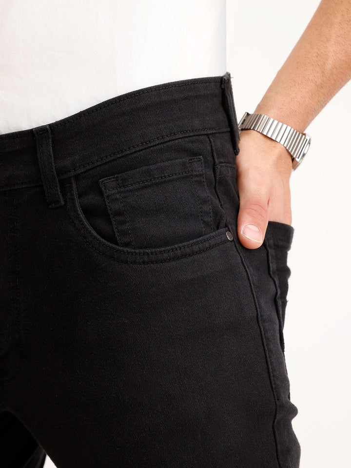 Skinny Fit Denim Jeans | Black