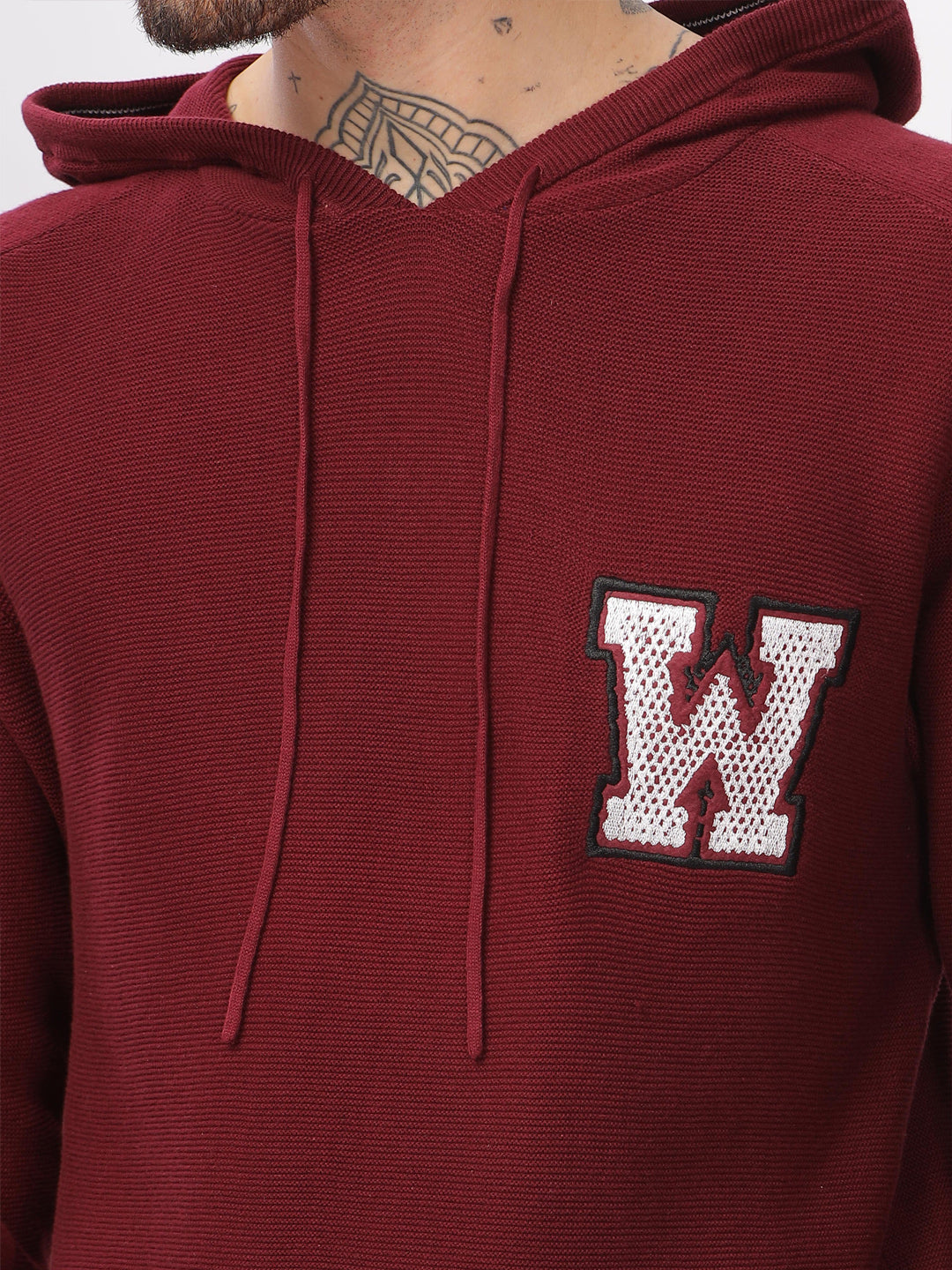 Branded Varsity Hooded Sweater