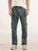 Relaxed Fit Cargo Jeans | Blue